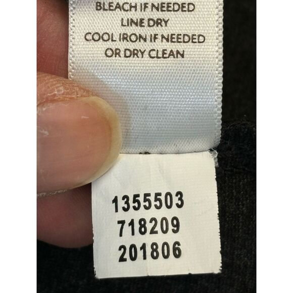 J.Jill Ponte Dark Gray Pull On Stretch Pencil Skirt Office Career Size Medium - Picture 7 of 9